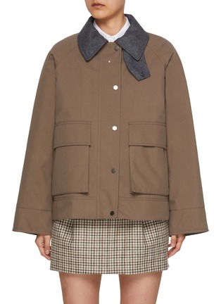 Main View - Click To Enlarge - BRUNELLO CUCINELLI - Convertible Collar Workwear Jacket