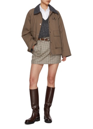 Figure View - Click To Enlarge - BRUNELLO CUCINELLI - Convertible Collar Workwear Jacket