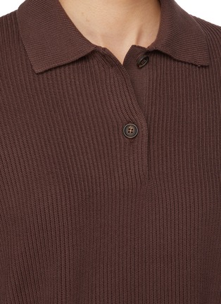  - BRUNELLO CUCINELLI - Ribbed Cotton Polo Shirt
