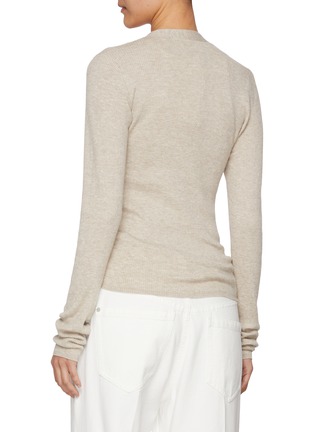 Back View - Click To Enlarge - BRUNELLO CUCINELLI - V-Neck Ribbed Cardigan