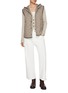 Figure View - Click To Enlarge - BRUNELLO CUCINELLI - V-Neck Ribbed Cardigan