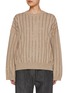 Main View - Click To Enlarge - BRUNELLO CUCINELLI - Sequin Embellished Striped Cashmere Sweater