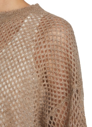  - BRUNELLO CUCINELLI - Sequin Embellished Open Knit Sweater