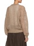 Back View - Click To Enlarge - BRUNELLO CUCINELLI - Sequin Embellished Open Knit Sweater