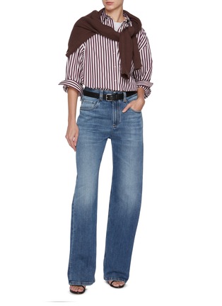 Figure View - Click To Enlarge - BRUNELLO CUCINELLI - Straight Leg Medium Wash Jeans