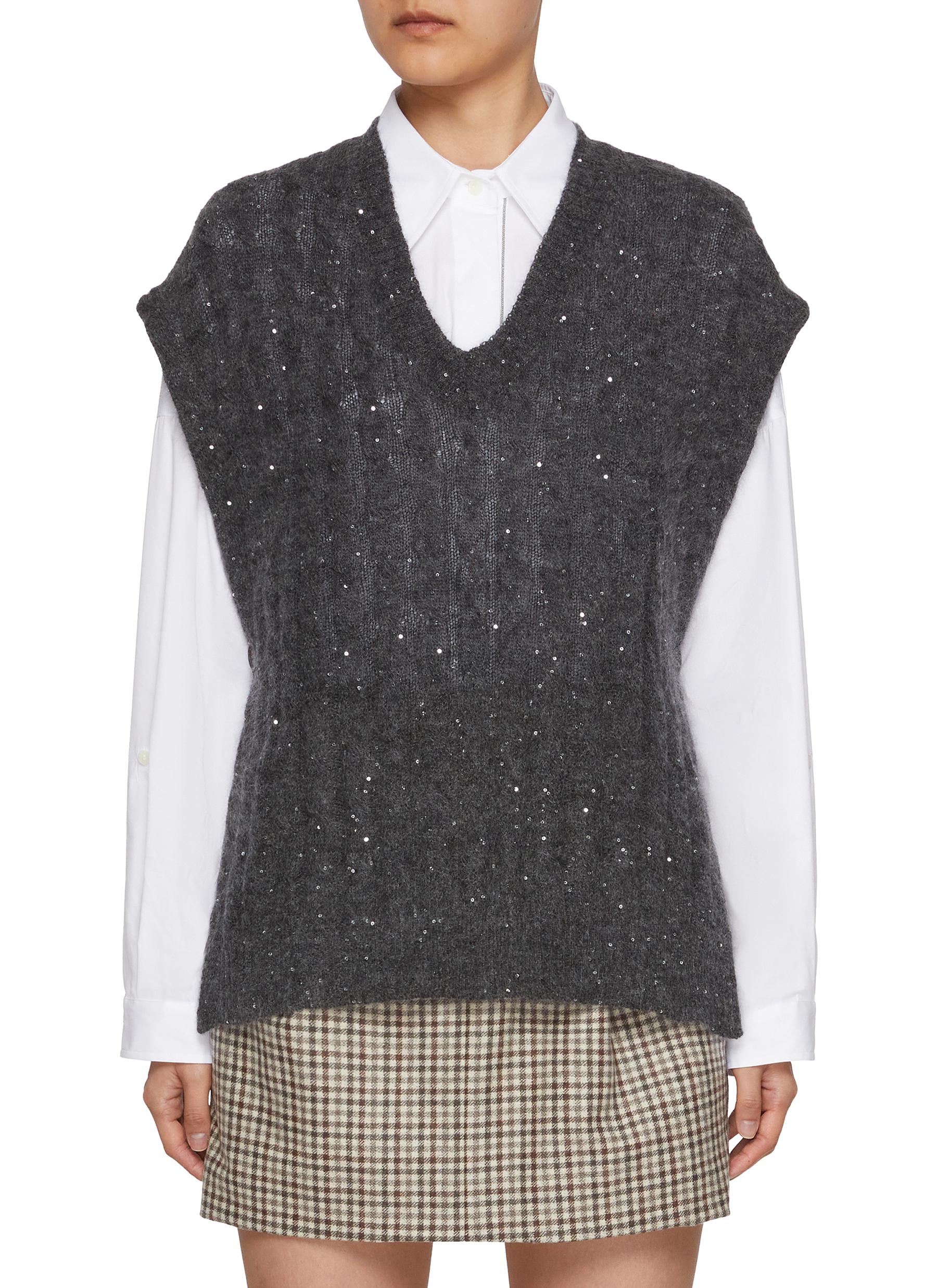 【★エレガント★】Brunello Cucinelli ☆ ウール ベスト Brunello Cucinelli Vest Grey Womens Brunello Cucinelli