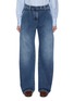 Main View - Click To Enlarge - BRUNELLO CUCINELLI - Pleated Front Dark Wash Jeans