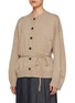 Detail View - Click To Enlarge - BRUNELLO CUCINELLI - Tie Waist Cashmere Cotton Cardigan