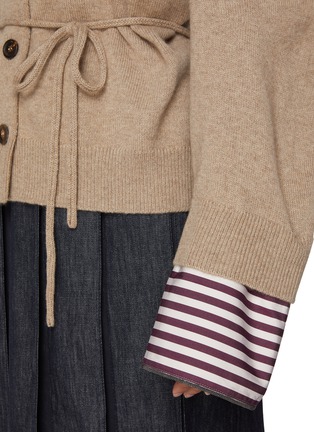  - BRUNELLO CUCINELLI - Tie Waist Cashmere Cotton Cardigan