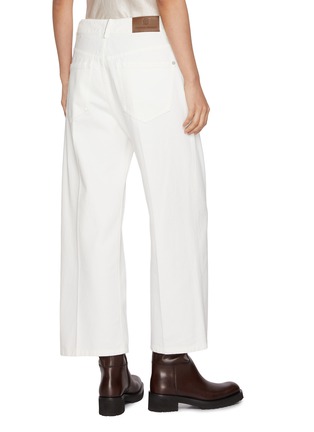 Back View - Click To Enlarge - BRUNELLO CUCINELLI - Monili Embellished Straight Leg Jeans