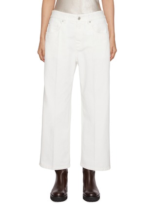 Main View - Click To Enlarge - BRUNELLO CUCINELLI - Monili Embellished Straight Leg Jeans