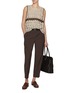 Figure View - Click To Enlarge - BRUNELLO CUCINELLI - Hollow Knit Top