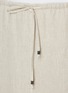  - BRUNELLO CUCINELLI - Drawstring Elasticated Waist Linen Maxi Skirt