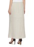 Back View - Click To Enlarge - BRUNELLO CUCINELLI - Drawstring Elasticated Waist Linen Maxi Skirt
