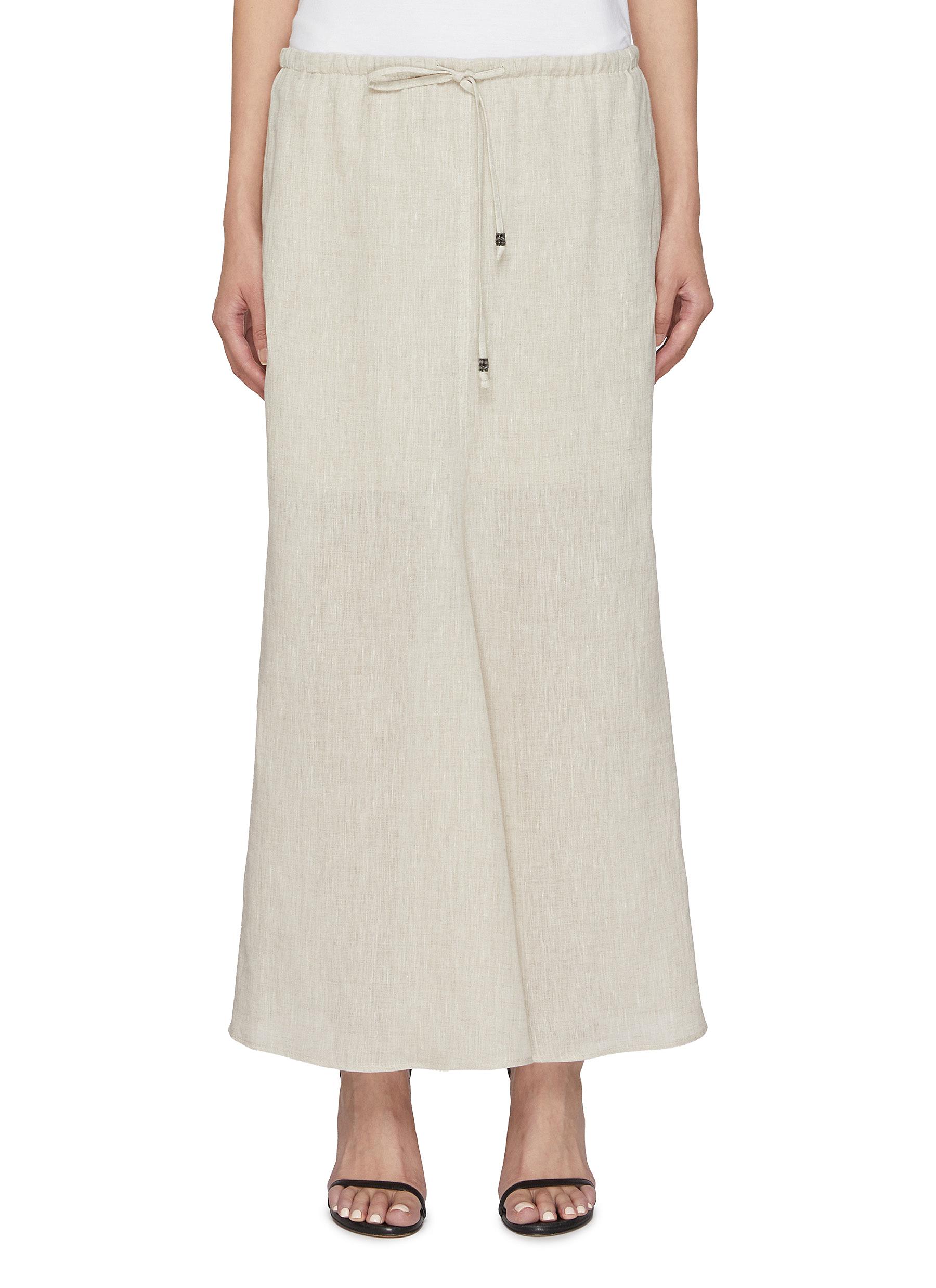 ワンピース BRUNELLO CUCINELLI Women Long Skirts M0F79A5092C600 White BRUNELLO CUCINELLI | White Women's Maxi Skirts | YOOX