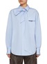 Main View - Click To Enlarge - BRUNELLO CUCINELLI - Bow Tie Monili Embellished Pocket Shirt