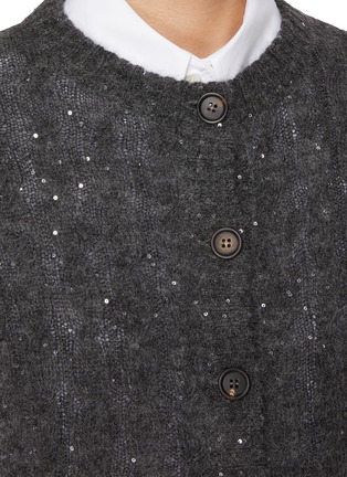  - BRUNELLO CUCINELLI - Cap Sleeve Sequin Knit Cardigan
