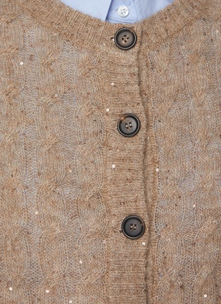 - BRUNELLO CUCINELLI - Cap Sleeve Sequin Knit Cardigan
