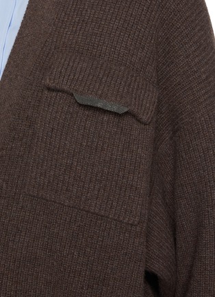  - BRUNELLO CUCINELLI - Monili Embellished Pocket Cashmere Cardigan