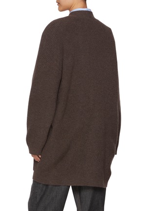 Back View - Click To Enlarge - BRUNELLO CUCINELLI - Monili Embellished Pocket Cashmere Cardigan