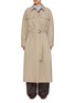 Main View - Click To Enlarge - BRUNELLO CUCINELLI - Monili Back Tab Belted Long Coat