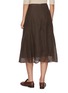 Back View - Click To Enlarge - BRUNELLO CUCINELLI - Sheer Silk Midi Skirt
