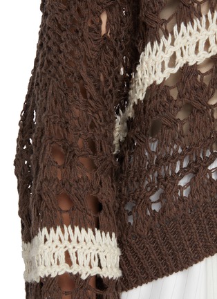  - BRUNELLO CUCINELLI - V-Neck Open Knit Cardigan