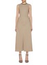 Main View - Click To Enlarge - BRUNELLO CUCINELLI - Monili Neckline Flared Dress