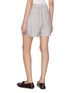 Back View - Click To Enlarge - BRUNELLO CUCINELLI - Elasticated Waist Striped Linen Bermuda Shorts