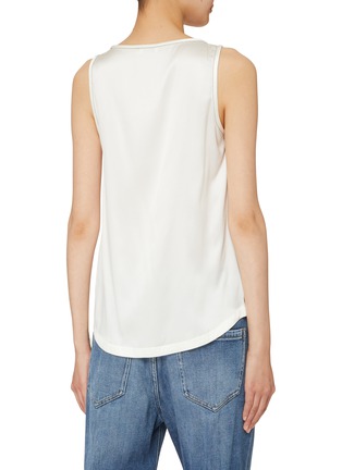 Back View - Click To Enlarge - BRUNELLO CUCINELLI - Beaded Satin Tank Top