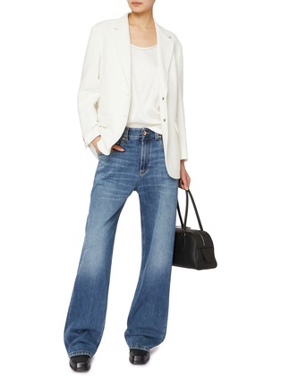 Figure View - Click To Enlarge - BRUNELLO CUCINELLI - Beaded Satin Tank Top