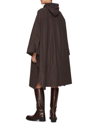 Back View - Click To Enlarge - BRUNELLO CUCINELLI - Hooded Cape Coat