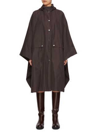 Main View - Click To Enlarge - BRUNELLO CUCINELLI - Hooded Cape Coat