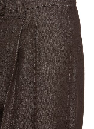  - BRUNELLO CUCINELLI - Pleated Front Slouchy Dark Wash Denim Pants