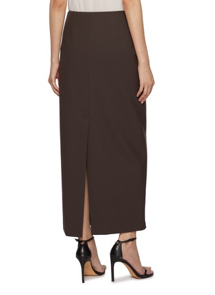Back View - Click To Enlarge - BRUNELLO CUCINELLI - Tailored Maxi Skirt