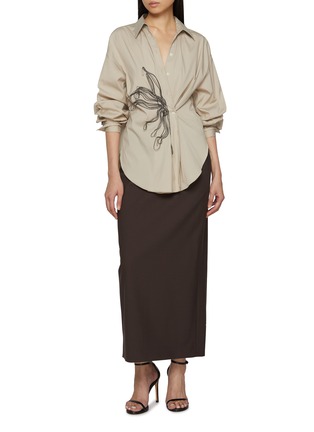 Figure View - Click To Enlarge - BRUNELLO CUCINELLI - Tailored Maxi Skirt