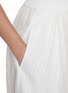  - BRUNELLO CUCINELLI - Sheer Pinstripe Gathered Cotton Midi Skirt