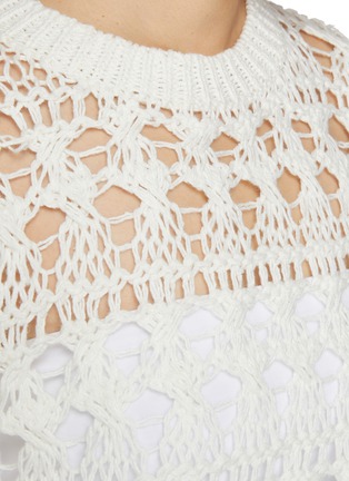  - BRUNELLO CUCINELLI - Half Sleeve Hollow Knit Top