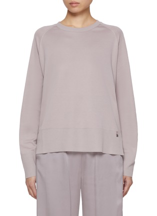 Main View - Click To Enlarge - HERNO - Jersey Effect Knit Top