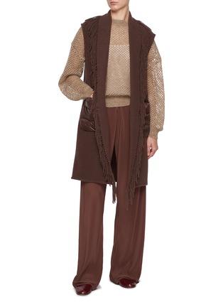 Figure View - Click To Enlarge - HERNO - Plissé Elasticated Pants