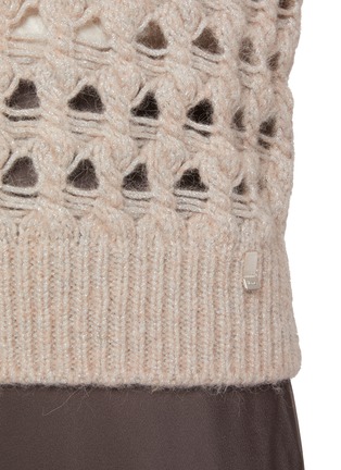 - HERNO - Round Neck Open Knit Sweater