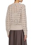 Back View - Click To Enlarge - HERNO - Round Neck Open Knit Sweater