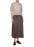 Figure View - Click To Enlarge - HERNO - Round Neck Open Knit Sweater
