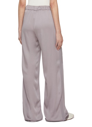 Back View - Click To Enlarge - HERNO - Drawstring Satin Pants