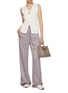 Figure View - Click To Enlarge - HERNO - Drawstring Satin Pants