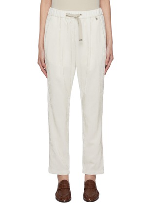 Main View - Click To Enlarge - HERNO - Corduroy Drawstring Pants