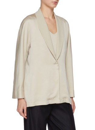 Detail View - Click To Enlarge - HERNO - Open Front Belted Cardigan