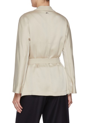 Back View - Click To Enlarge - HERNO - Open Front Belted Cardigan