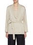 Main View - Click To Enlarge - HERNO - Open Front Belted Cardigan