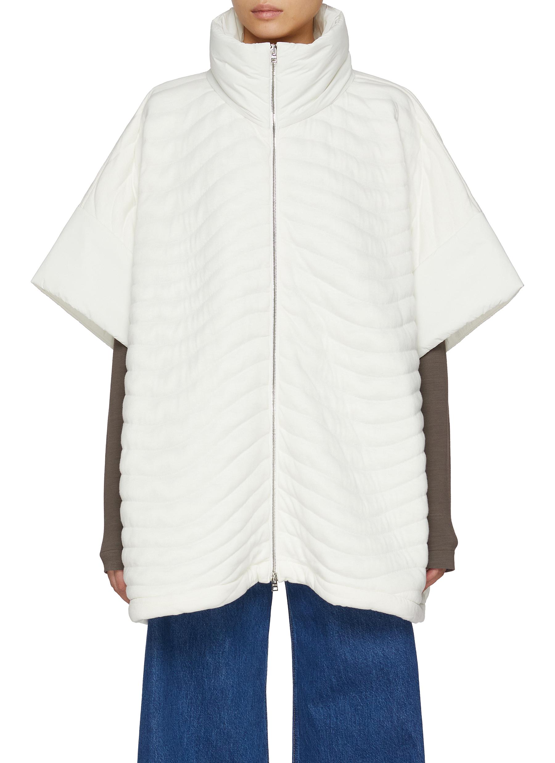 ジャケット HERNO Short-sleeved l-effect cape Herno Herno Short-Sleeved Metal-Effect Cape - Compare Prices